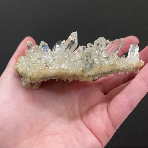 Himalayan Quartz with Clinochlore on a Matrix Crystal Specimen - Picture 4 of 6